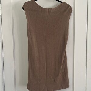 Chic Sleeveless Tan Top